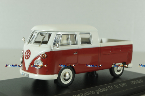 Volkswagen T1c Transporter Doka Germerott 24.10.1961, white/red,  #000/500, Norev 1:43