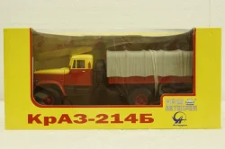 Краз-214Б Аварийная , красный/желтый, Н763, Наш Автопром 1:43