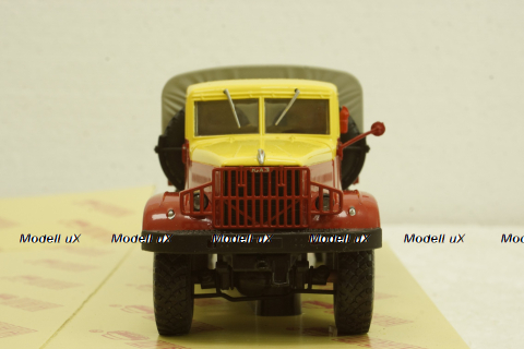 Краз-214Б Аварийная , красный/желтый, Н763, Наш Автопром 1:43