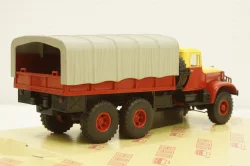 Краз-214Б Аварийная , красный/желтый, Н763, Наш Автопром 1:43