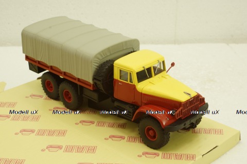 Краз-214Б Аварийная , красный/желтый, Н763, Наш Автопром 1:43
