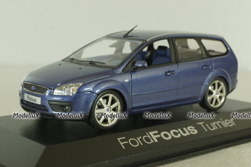 Ford Focus Turnier (MK2) 2008, blue, Minichamps 1:43