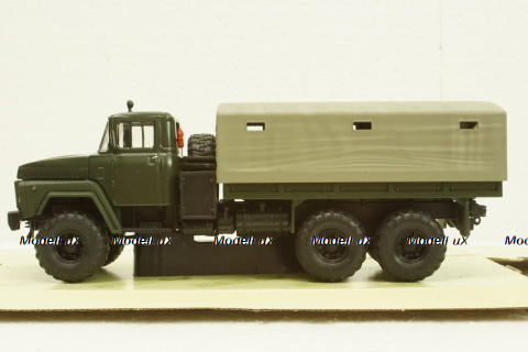 Краз-260 борт с тентом Хаки 1979г, Н290, Наш Автопром 1:43