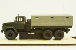 Краз-260 борт с тентом Хаки 1979г, Н290, Наш Автопром 1:43