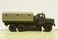 Краз-260 борт с тентом Хаки 1979г, Н290, Наш Автопром 1:43