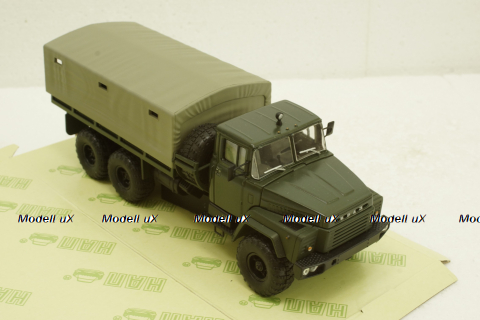 Краз-260 борт с тентом Хаки 1979г, Н290, Наш Автопром 1:43