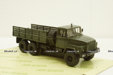 Краз-260 борт с тентом Хаки 1979г, Н290, Наш Автопром 1:43