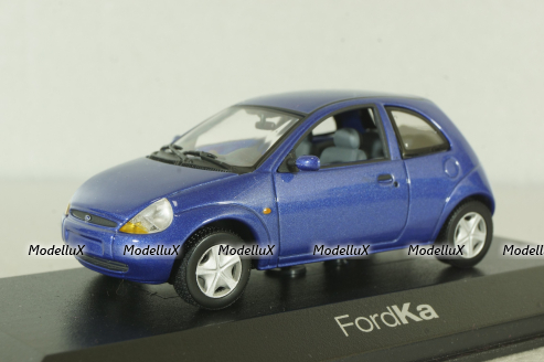 Ford Ka 1996, blue, Minichamps 1:43
