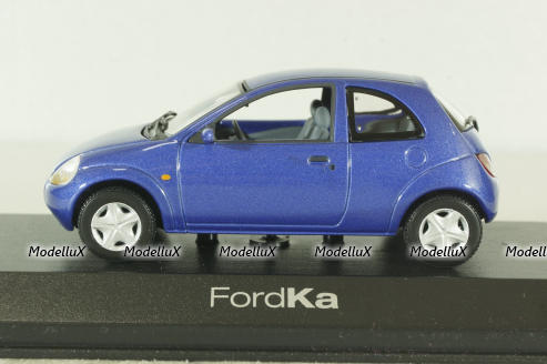 Ford Ka 1996, blue, Minichamps 1:43