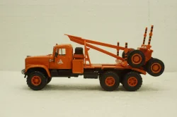 Краз-255Л1 лесовоз, оранжевый, Н727, Наш Автопром 1:43