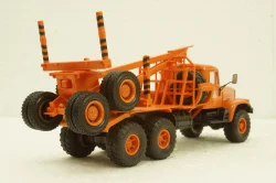 Краз-255Л1 лесовоз, оранжевый, Н727, Наш Автопром 1:43