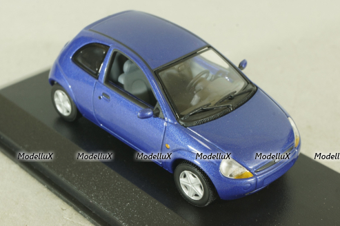 Ford Ka 1996, blue, Minichamps 1:43