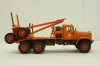Краз-255Л1 лесовоз, оранжевый, Н727, Наш Автопром 1:43