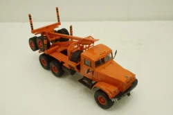 Краз-255Л1 лесовоз, оранжевый, Н727, Наш Автопром 1:43