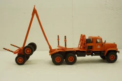 Краз-255Л1 лесовоз, оранжевый, Н727, Наш Автопром 1:43