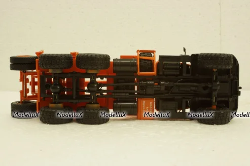 Краз-255Л1 лесовоз, оранжевый, Н727, Наш Автопром 1:43