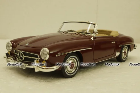 Mercedes 190SL (1955 - 1963) W121, red, B66040647, Norev 1:18