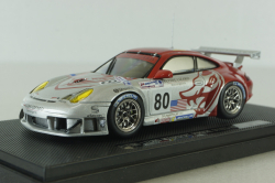 Porsche 911 GT3 RSR #80 Le Mans 2005, Silver/Red, 778, Ebbro 1:43