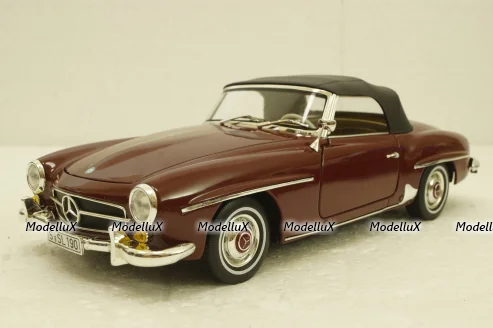 Mercedes 190SL (1955 - 1963) W121, red, B66040647, Norev 1:18