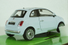 Fiat 500 2007 Light blue, Welly 1:24