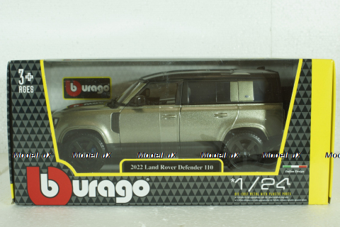 Land Rover Defender 110, 2020, light green, BU21101G, Burago 1:24