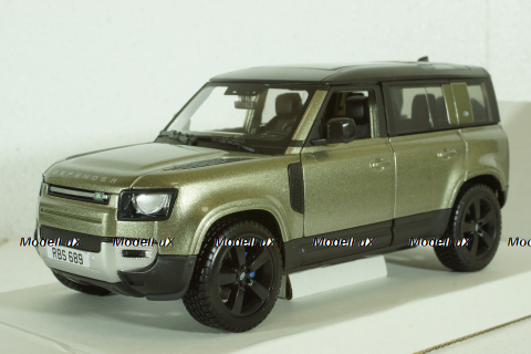 Land Rover Defender 110, 2020, light green, BU21101G, Burago 1:24