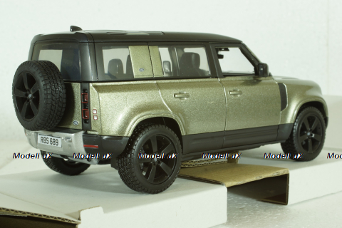 Land Rover Defender 110, 2020, light green, BU21101G, Burago 1:24