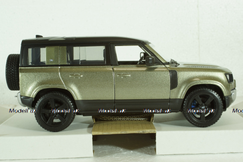 Land Rover Defender 110, 2020, light green, BU21101G, Burago 1:24