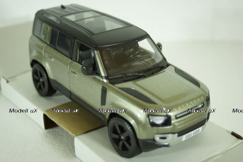 Land Rover Defender 110, 2020, light green, BU21101G, Burago 1:24