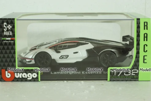 Lamborghini Essenza SCV N.63, white, BU41167W,  Burago 1:32