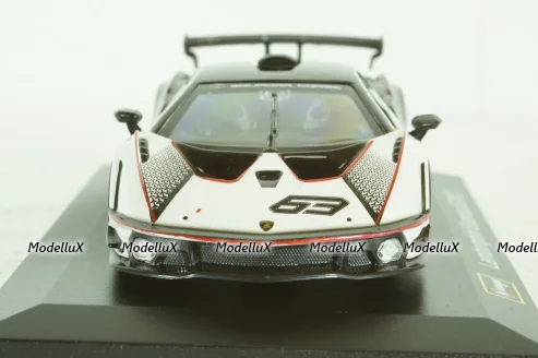 Lamborghini Essenza SCV N.63, white, BU41167W,  Burago 1:32