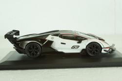 Lamborghini Essenza SCV N.63, white, BU41167W,  Burago 1:32