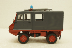 Steyr-Puch Haflinger Fire department red/grey, 450044300, Schuco 1:18