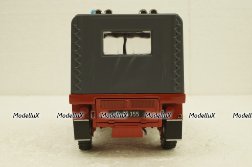Steyr-Puch Haflinger Fire department red/grey, 450044300, Schuco 1:18