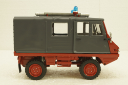 Steyr-Puch Haflinger Fire department red/grey, 450044300, Schuco 1:18