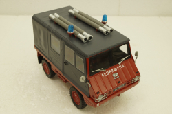Steyr-Puch Haflinger Fire department red/grey, 450044300, Schuco 1:18