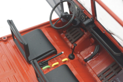 Steyr-Puch Haflinger Fire department red/grey, 450044300, Schuco 1:18