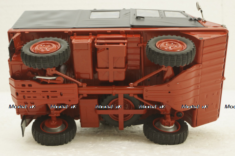 Steyr-Puch Haflinger Fire department red/grey, 450044300, Schuco 1:18