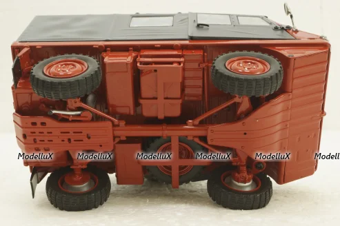 Steyr-Puch Haflinger Fire department red/grey, 450044300, Schuco 1:18