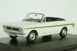 Ford Cortina MKII Crayford Convertible, white/green, Oxford 1:43