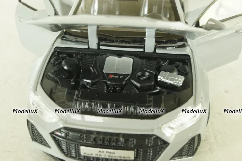 Audi RS7 Sportback (C8) 2019, grey, Hongsen model 1:24