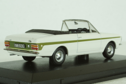 Ford Cortina MKII Crayford Convertible, white/green, Oxford 1:43