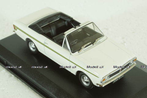 Ford Cortina MKII Crayford Convertible, white/green, Oxford 1:43