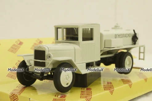 Зис-5В Б3-42М, Огнеопасно, белый, Н923, Наш Автопром 1:43