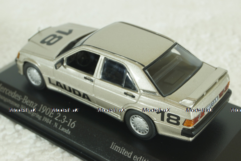 Mercedes  190E 2.3-16 Opening Race 1984 "Lauda", 943035604, Minichamps 1:43