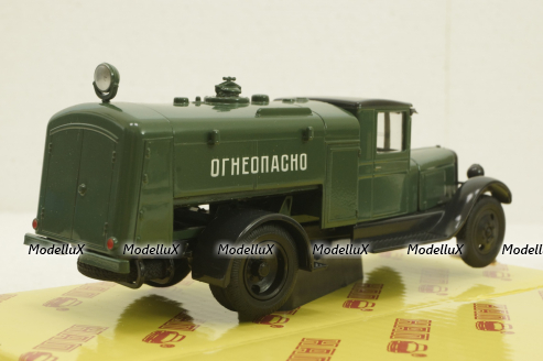 Зис-5 Б3-39М, Огнеопасно, зеленый, Н918, Наш Автопром 1:43