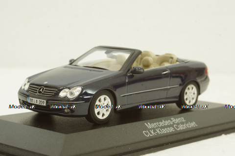 Mercedes CLK320 Cabriolet (A209) 2003 blue,  B66961967, Minichamps 1:43