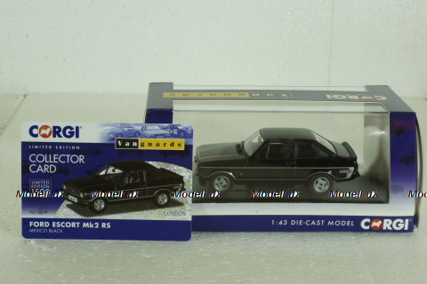 Ford Escort MkII RS 1.6 Mexico black/silver, Vanguards 1:43