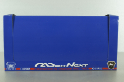 Газон NEXT C41R11 бортовой с тентом зеленый/серый, в боксе, Н232, Наш Автопром 1:43