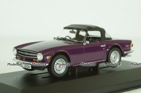 Triumph TR6 purple, Vanguards 1:43